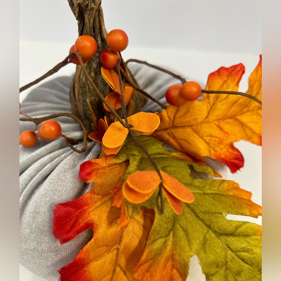 “Autumn” Velvet Pumpkin Home Decor - Picture 6 of 6